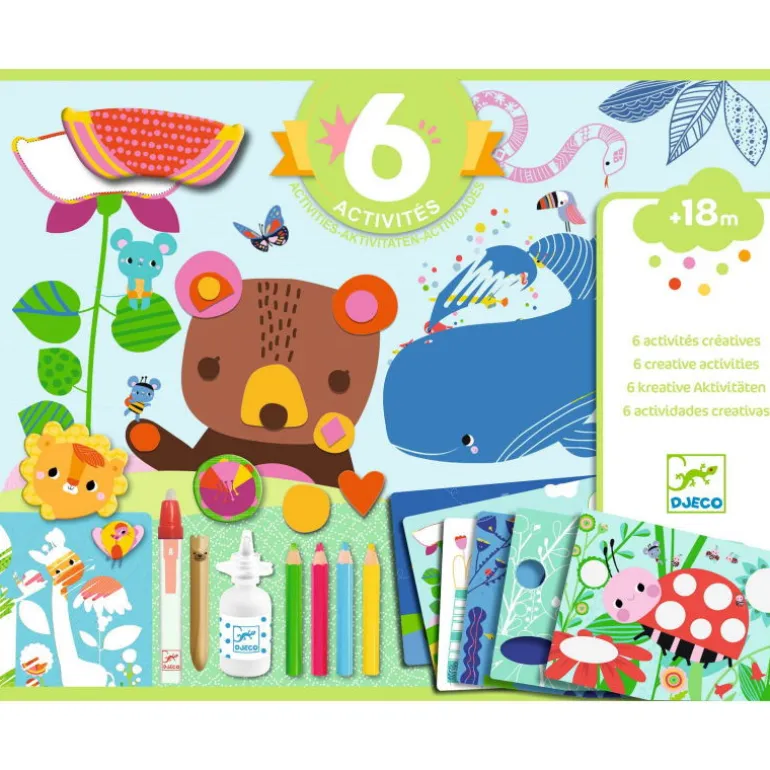 6 activités créatives "La souris et ses amis" 9295<Djeco Fashion