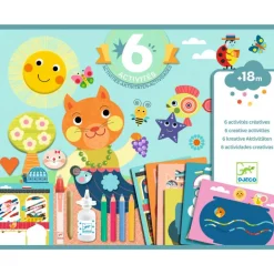 6 activités créatives "Le chat et ses amis" 9292<Djeco Cheap