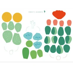 6 cactus à créer, kit créatif pour enfant Pirouette Cacahouète<PIROUETTE CACAHOUETE Cheap