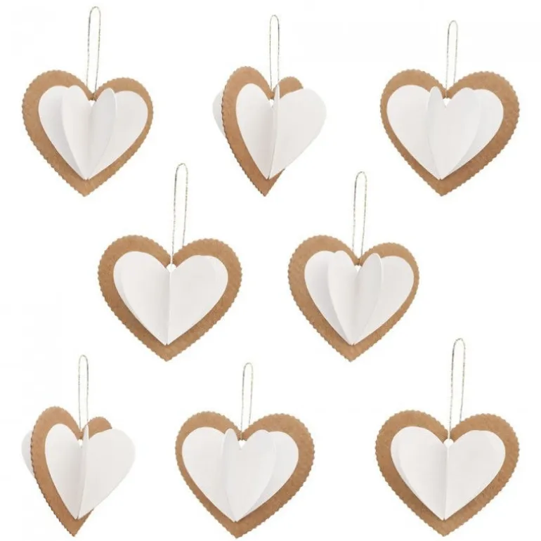 8 coeurs à créer et à colorier, kit créatif pour enfant Pirouette Cacahouète<PIROUETTE CACAHOUETE Flash Sale
