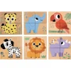 4 cubes puzzles en bois Wild & Co, 1904<Djeco Best