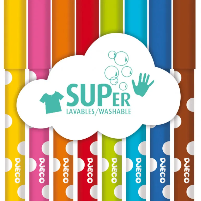8 feutres pour les petits 9001<Djeco Outlet