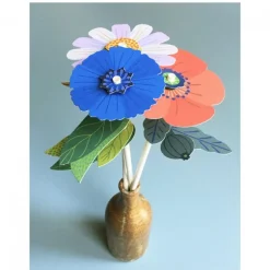 3 fleurs des champs à créer, kit créatif pour enfant Pirouette Cacahouète<PIROUETTE CACAHOUETE Shop
