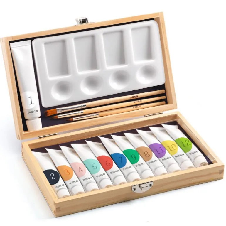 12 gouaches - coffret d'artiste 8908<Djeco Best