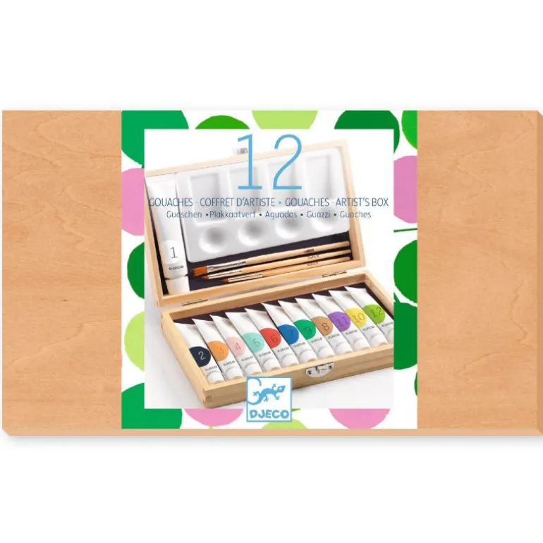 12 gouaches - coffret d'artiste 8908<Djeco Best