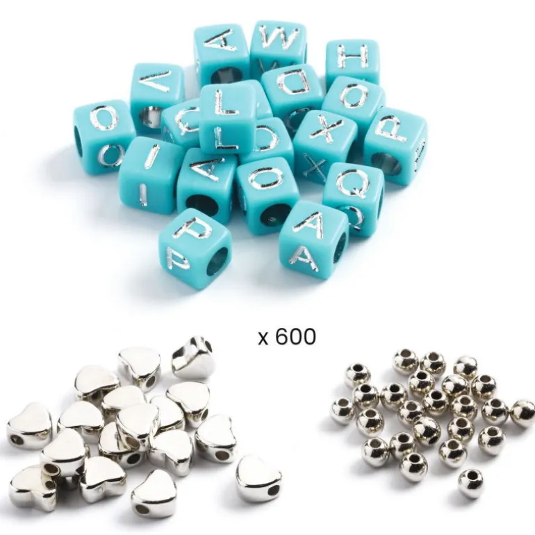 1000 Perles Alphabet "Argent" 0030<Djeco Flash Sale