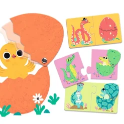 6 puzzles duo articulo "les oeufs rigolos" 8193<Djeco Shop