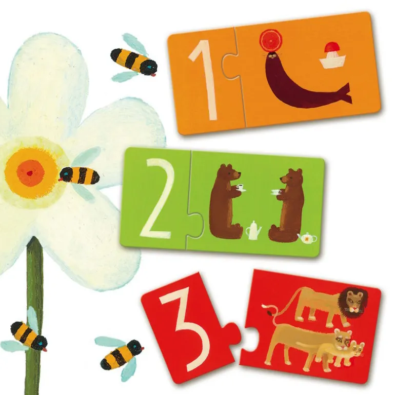 10 puzzles duo "Chiffres" 8151<Djeco Cheap