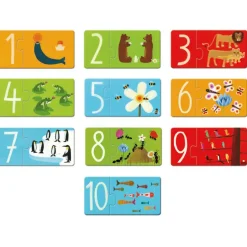 10 puzzles duo "Chiffres" 8151<Djeco Cheap