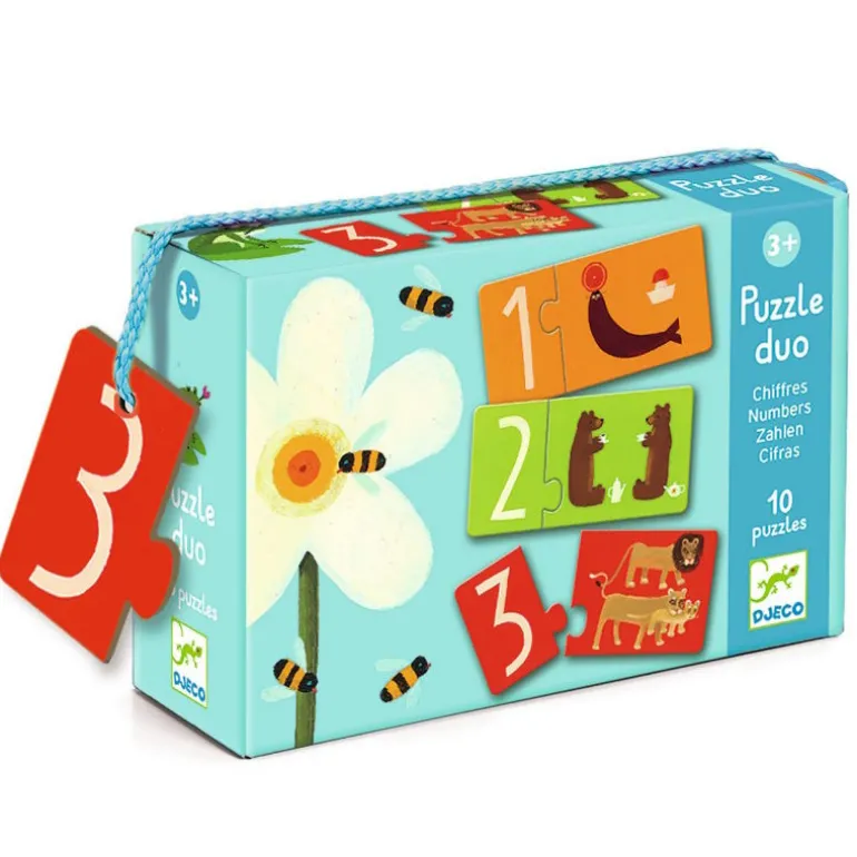 10 puzzles duo "Chiffres" 8151<Djeco Cheap