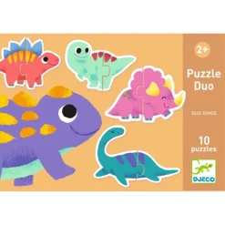 10 puzzles duo "Dinos" 8263<Djeco Discount