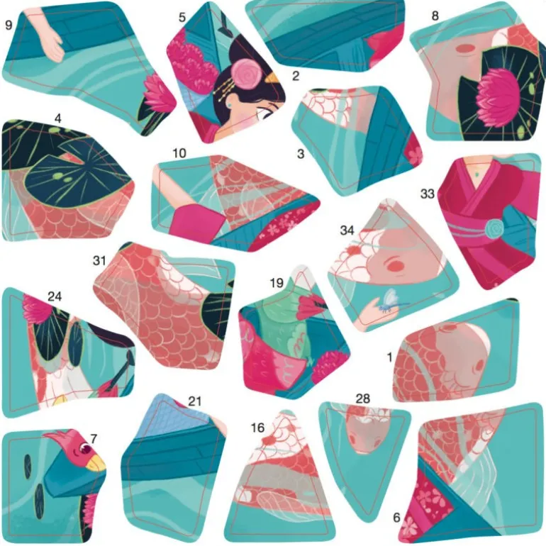 3 puzzles en stickers "Princesses"<POPPIK Best Sale