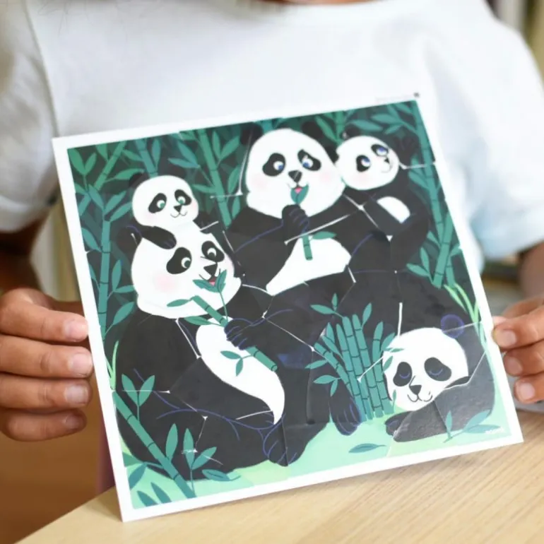3 puzzles en stickers "Animaux sauvages"<POPPIK Fashion