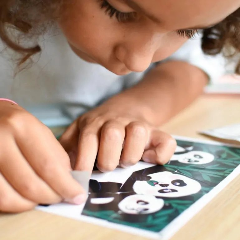 3 puzzles en stickers "Animaux sauvages"<POPPIK Fashion