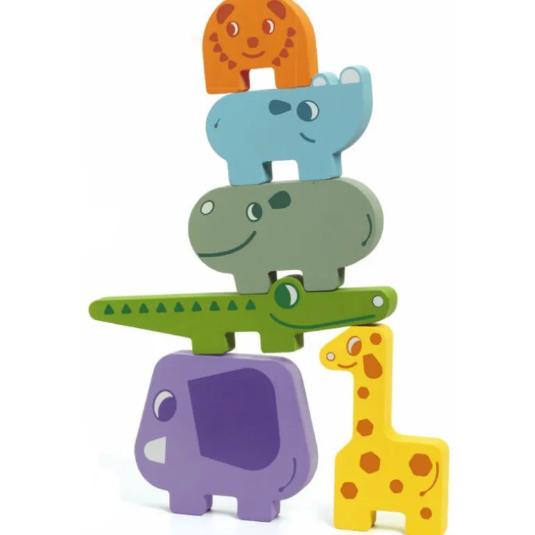 Animaux à empiler en bois 'Ze Totanimo' 6434<Djeco Discount