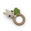 Anneau de dentition "Pinpin le lapin" hochet en crochet en coton bio<MyuM Cheap