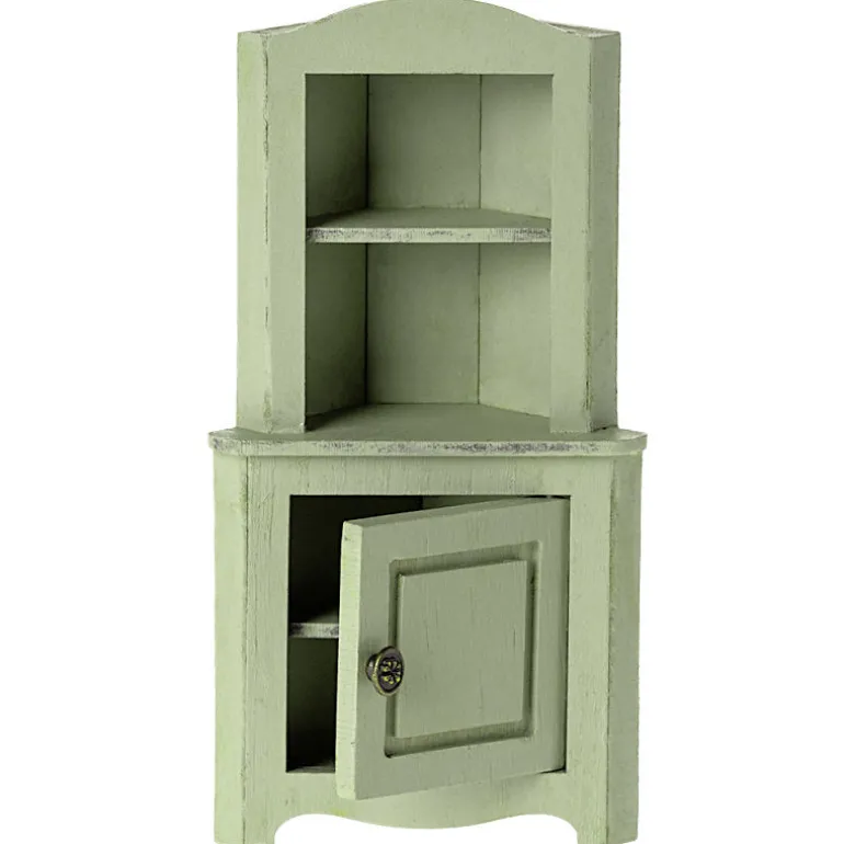 Armoire d'angle miniature - Vert clair<Maileg Hot