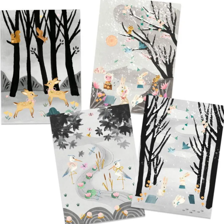Atelier de peinture en noir et blanc "Dernières neiges" 9349<Djeco Cheap