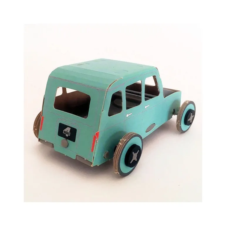 Autogami Renault 4L bleu turquoise, voiture solaire<LITOGAMI Best