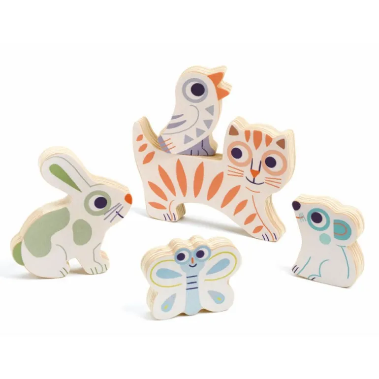 BabyAnimali, puzzle d'encastrement 6121<Djeco Best Sale