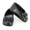 Ballerines noires avec noeud pour poupées de 39 à 48 cm<Petitcollin Fashion