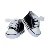 Baskets noires en toile pour poupées de 36 cm<Petitcollin Store