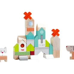 Blocs de construction en bois "Chien et chat" 306086<HABA New