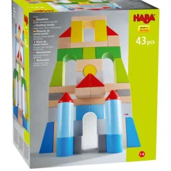 Blocs de construction multicolores en bois 305162-grande boîte<HABA Fashion