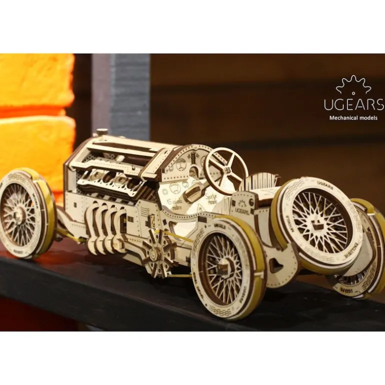 Bolide U-9 Grand Prix – UGEARS Puzzle 3D Mécanique<UGEARS models Hot