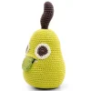 Boîte à musique poire en crochet "The veggy toys", coton bio<MyuM Store