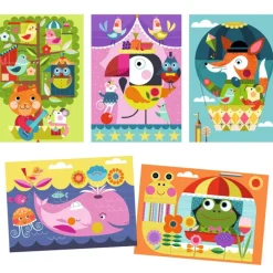 Cartes à gratter des tout-petits 'C'est rigolo à découvrir' 0042<Djeco Best Sale