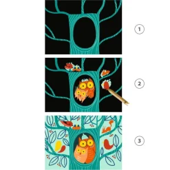 Cartes à gratter des tout-petits 'Animaux à découvrir' 0041<Djeco Best Sale