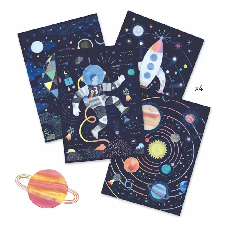 Cartes à gratter 'Mission cosmique' 9727<Djeco Store