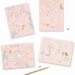 Cartes à gratter pastel 'Pique-nique' 9738<Djeco Outlet