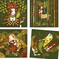 Cartes à gratter "Golden Muses" 9374 inspired by Gustav Klimt<Djeco Fashion