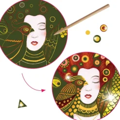 Cartes à gratter "Golden Muses" 9374 inspired by Gustav Klimt<Djeco Fashion