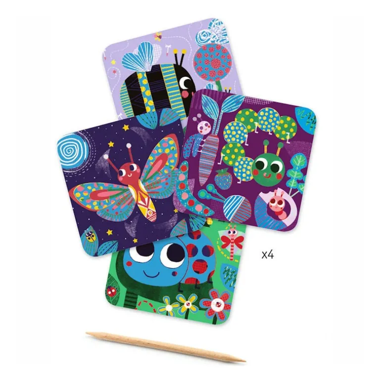 Cartes à gratter 'Toutes petites bêtes' 9092<Djeco New