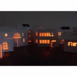 Casagami Maison Bauhaus 'Village', veilleuse solaire<LITOGAMI Hot