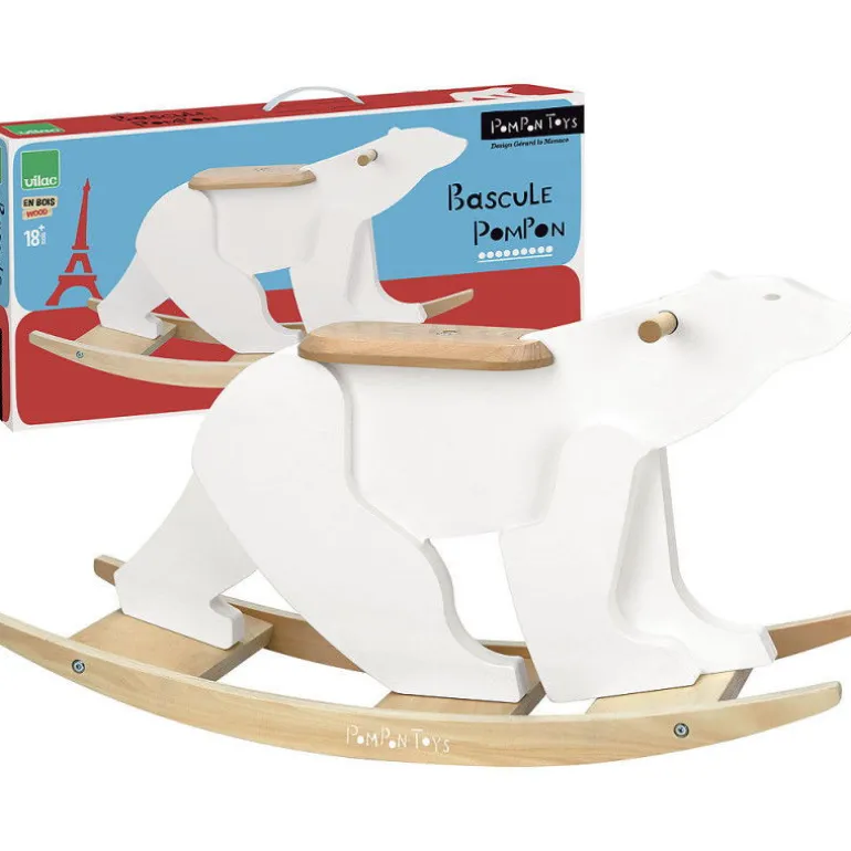 Cheval à bascule "ours blanc de Pompon" 9104<VILAC Online