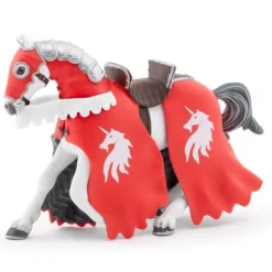 Cheval du chevalier rouge à la lance, figurine 39781<Papo Cheap