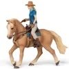 Cheval western et sa cavalière, figurine 51566<Papo Online