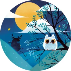 Chevalier de la pleine lune, puzzle 36 pcs silhouette 7237<Djeco Hot