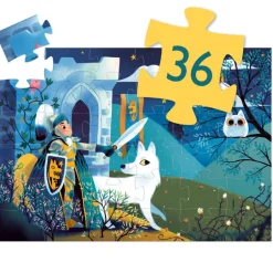 Chevalier de la pleine lune, puzzle 36 pcs silhouette 7237<Djeco Hot