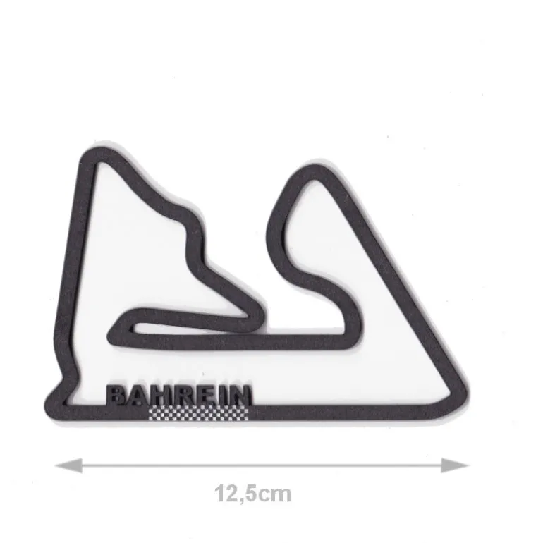 Circuit automobile _ Bahreïn _ décoration murale en bois<Vitrine du Monde Collection Cheap