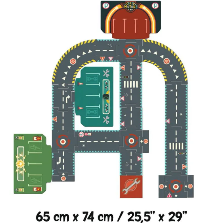 Circuit de routes géant "City Circuit" Crazy Motors 5497<Djeco Best
