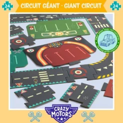 Circuit de routes géant "City Circuit" Crazy Motors 5497<Djeco Best
