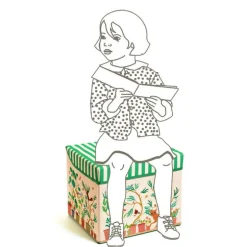 Coffre à jouets siège pour enfant "Jardin" 4483<Djeco Fashion