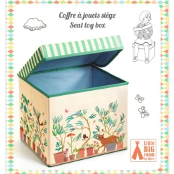 Coffre à jouets siège pour enfant "Jardin" 4483<Djeco Fashion