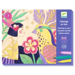 Coffret coloriage sur bois "Sweet girls" 8738<Djeco Cheap