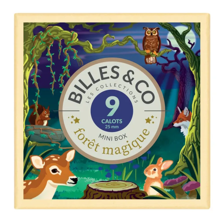 Coffret de 9 billes calots "Forêt magique" Billes & Co<Billes & Co Outlet
